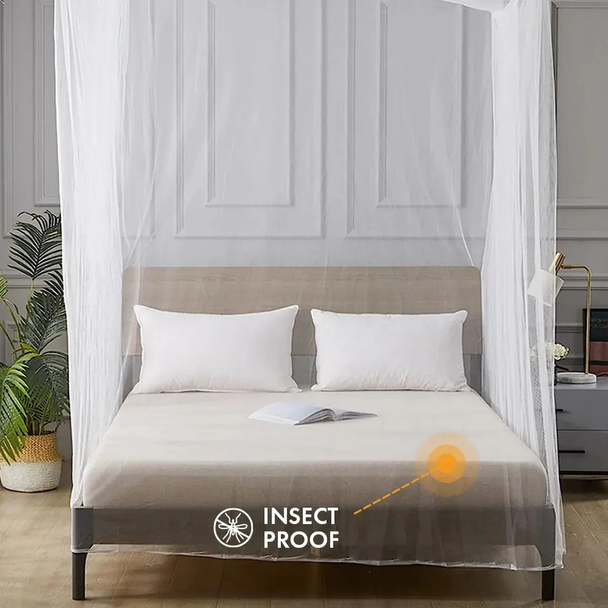 Luxe 2 Persoons Klamboe XXL - Inclusief ophang set en reistas - Image 2