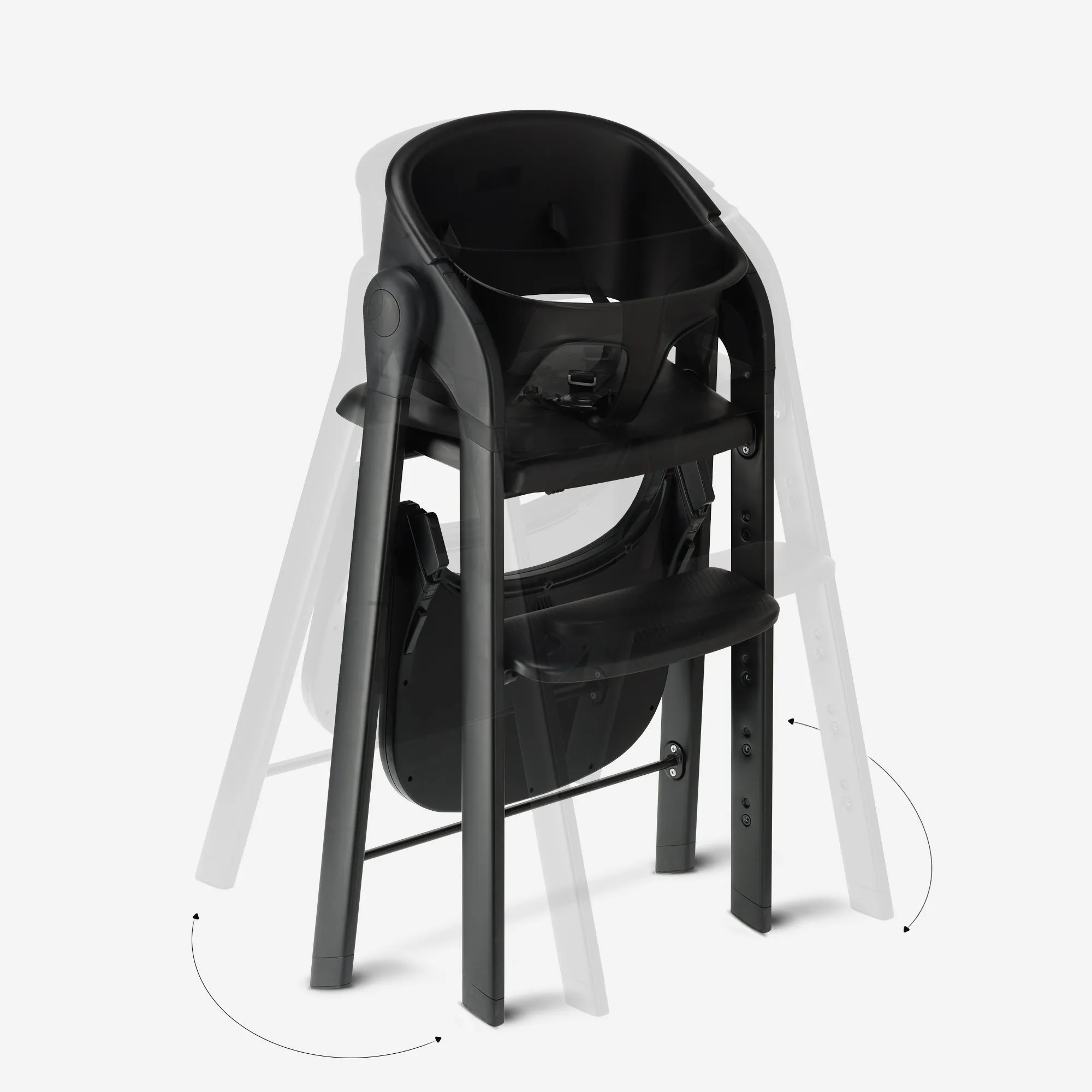 DERYAN Luxe Kinderstoel met Bouncer - Zwart/Nougat - Image 10