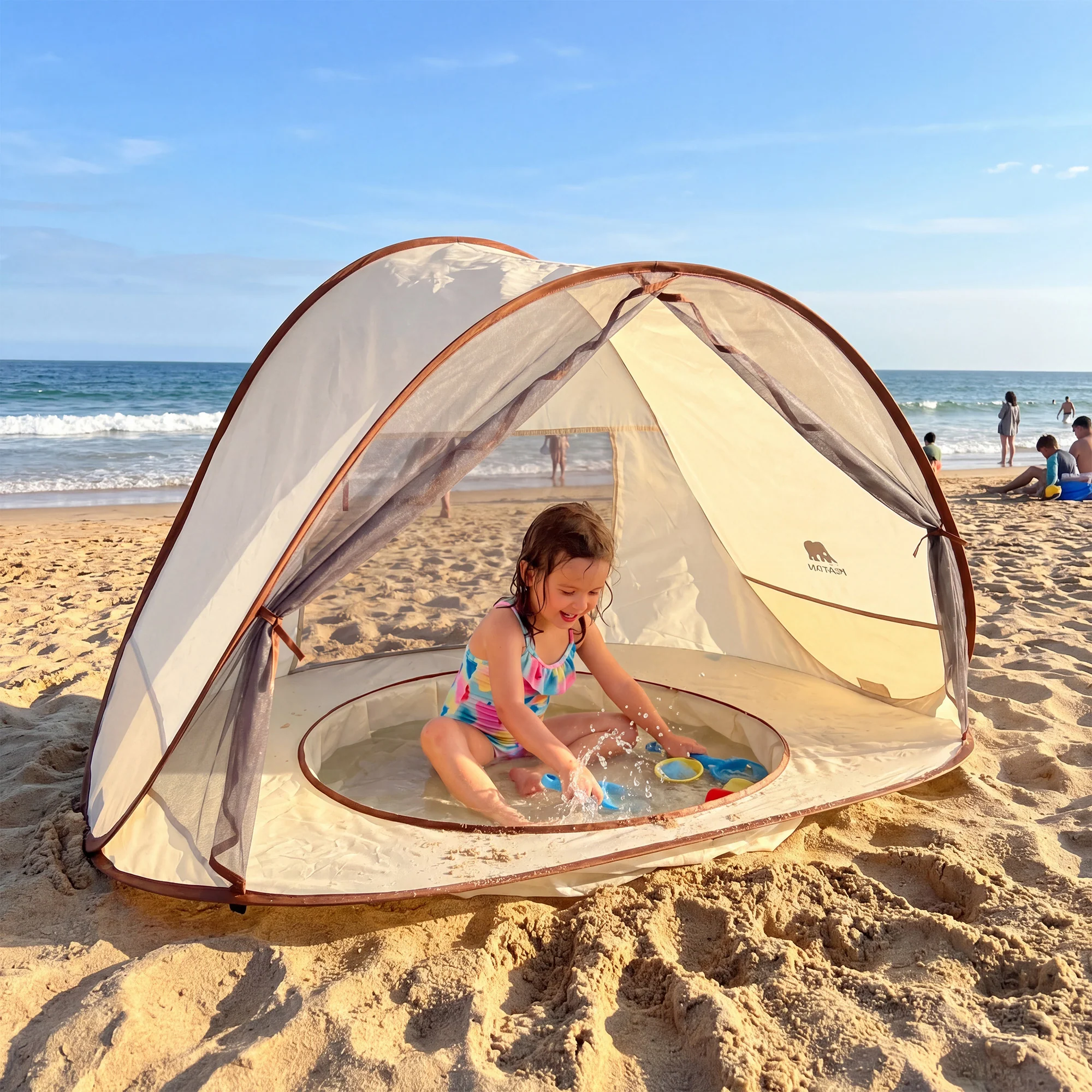 Baby strandtent - Kinderzwembad Pop-Up 3-in-1 - Baby Zwembad - Image 4