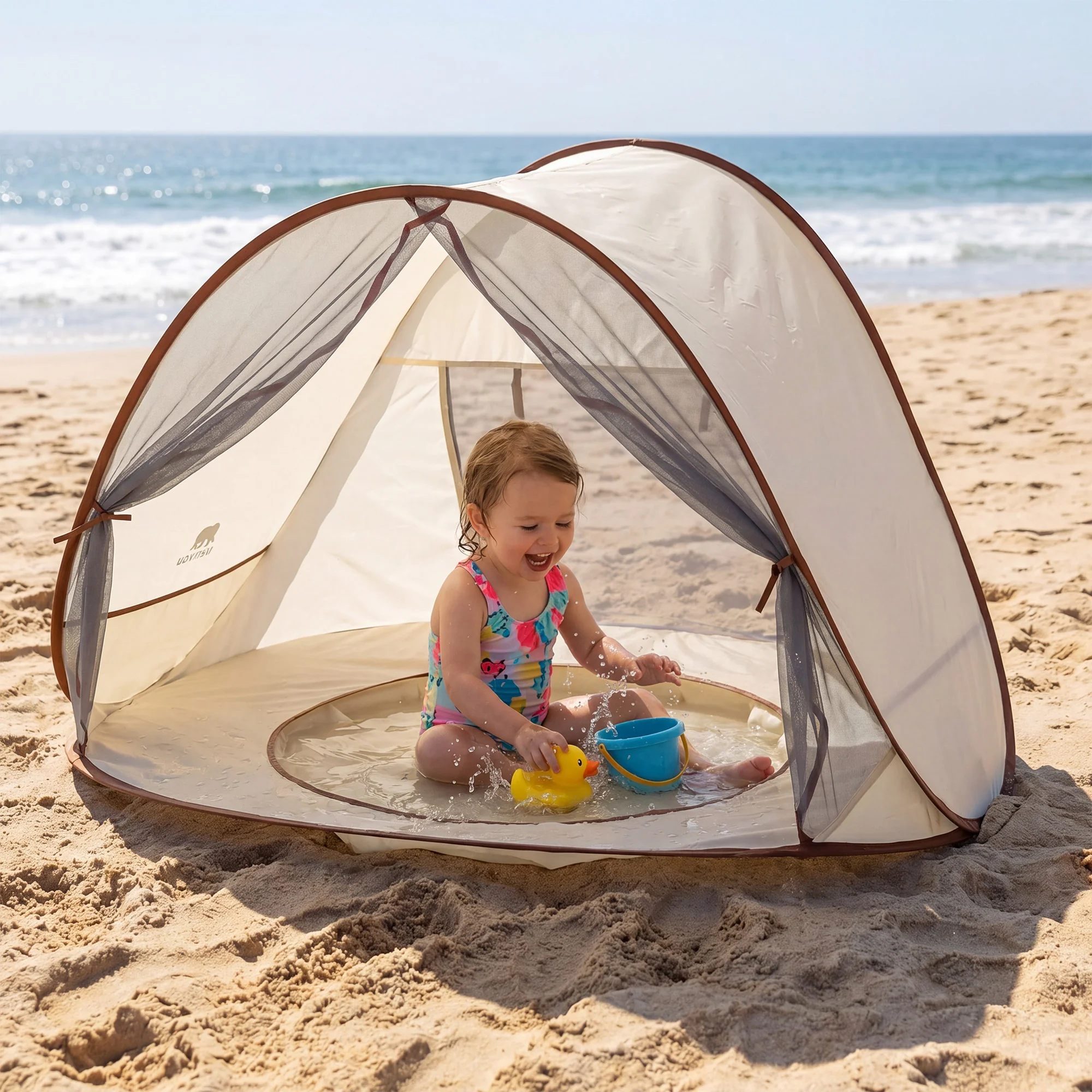 Baby strandtent - Kinderzwembad Pop-Up 3-in-1 - Baby Zwembad - Image 6