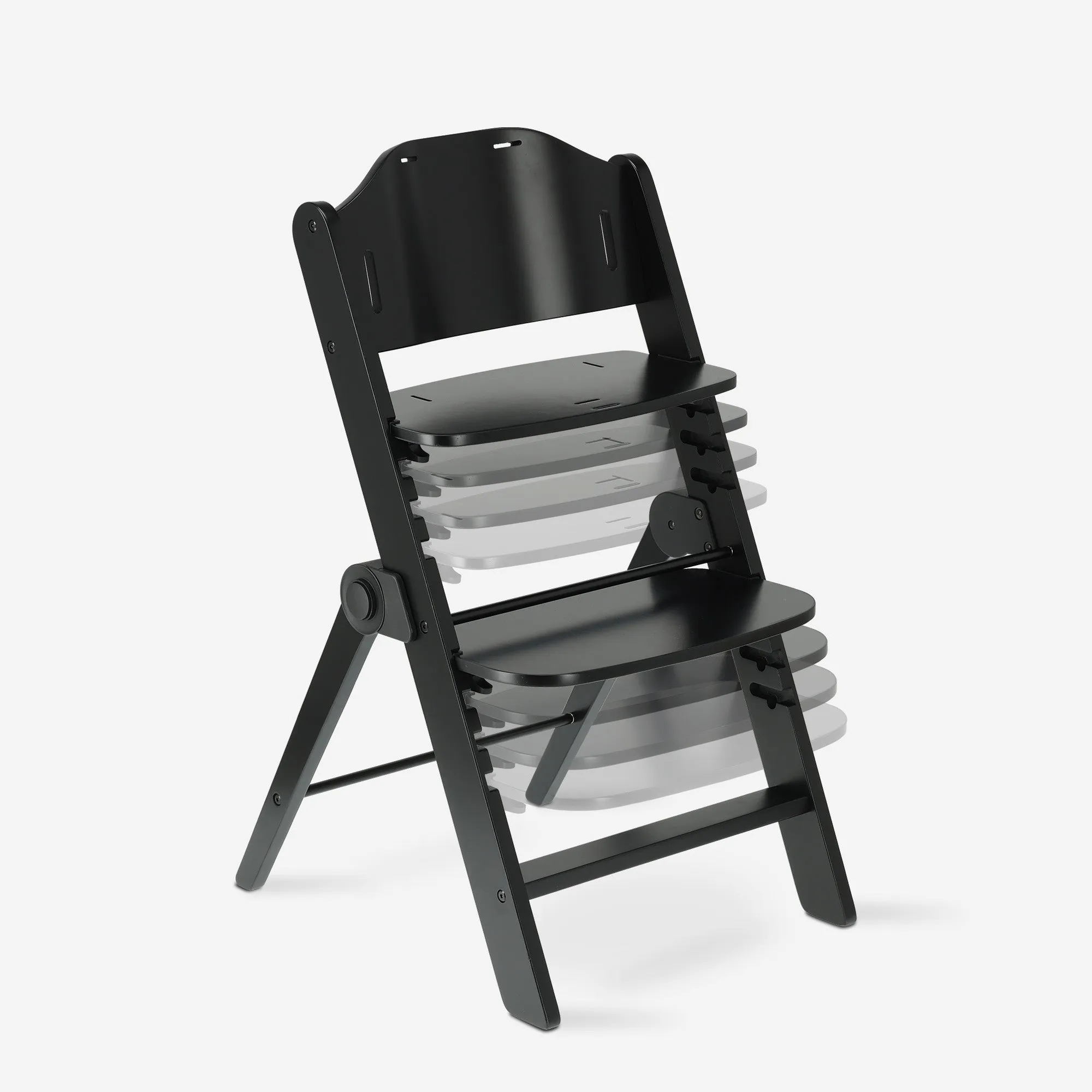 Odin Luxe Houten Meegroeistoel Kinderstoel met Bouncer - Inclusief Eetblad - Verstelbare Kinderstoel - Zwart - Image 9